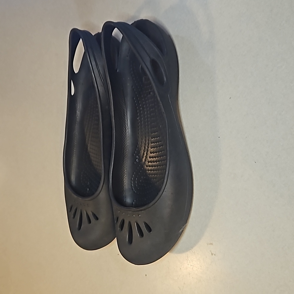 Crocs Black ballet slip ons